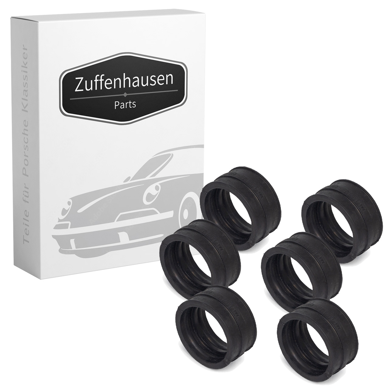 6x Verbindungsmuffe Ansaugstutzen für PORSCHE 964 3.6 Carrera 993 L-Jetronic 496411068703