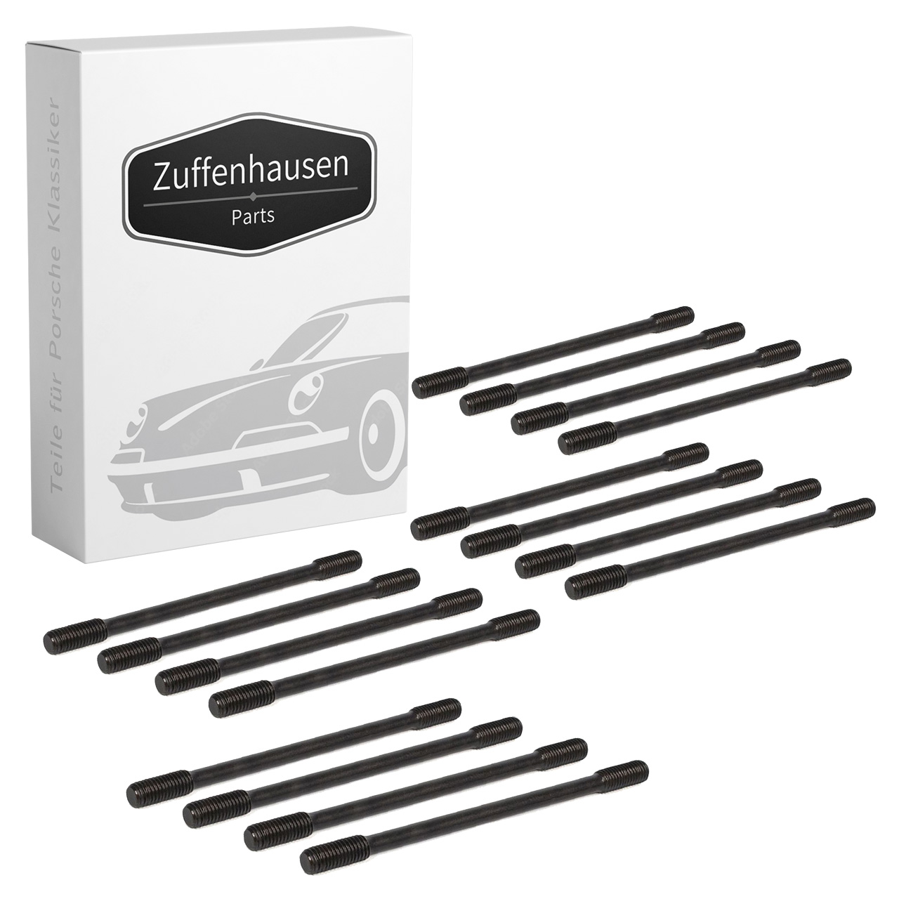 16x Stehbolzen für PORSCHE 356 1100-C 2000 GS Carrera 2 912 1.6 53901118