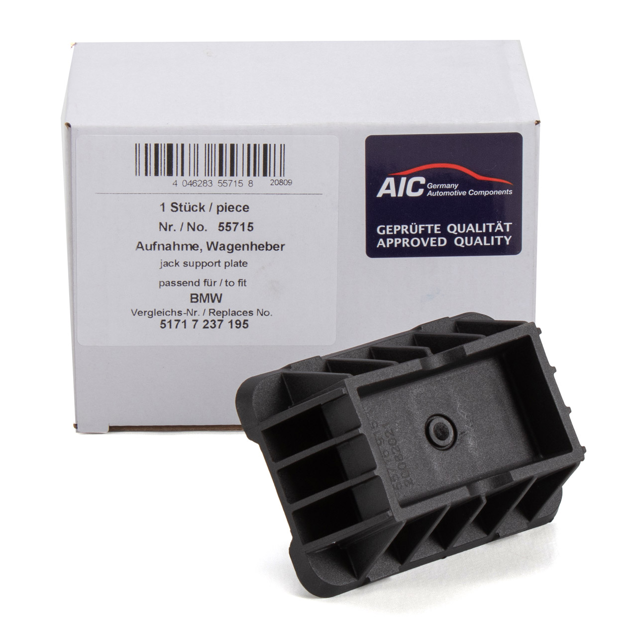 AIC Aufnahme Wagenheber BMW 1er E81 3er E90 E91 5er F10 F11 F13 X1 E84 vorne oder hinten