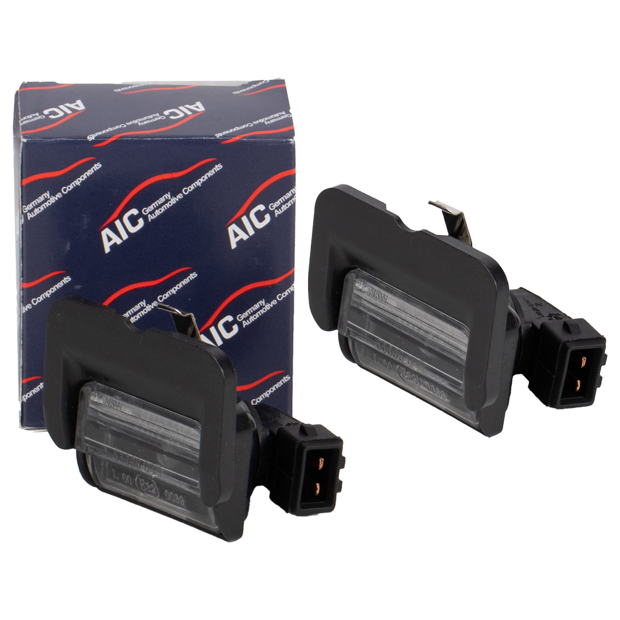 2x AIC 53396 Kennzeichenleuchte + W5W Glühlampe VW Polo 3 6N1 hinten 6N0943021C