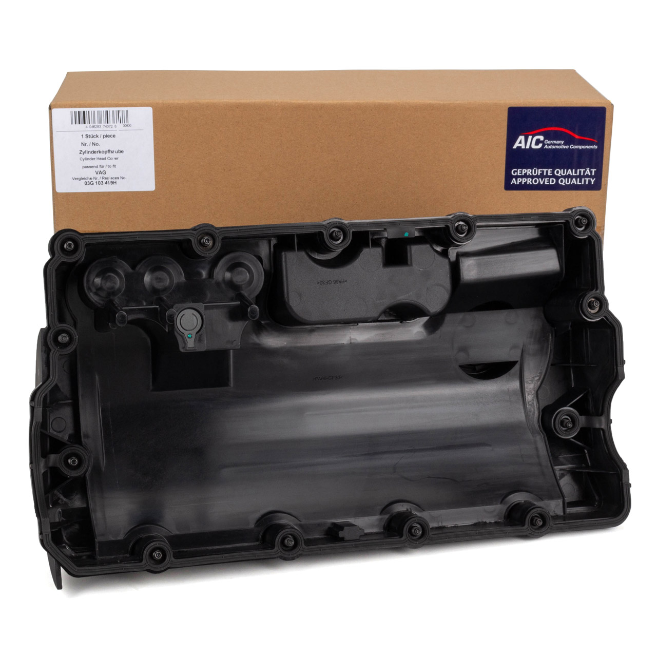 AIC 74372 Ventildeckel + Dichtung VW Transporter Multivan T5 Sharan 1.9/2.0 TDI 03G103469H