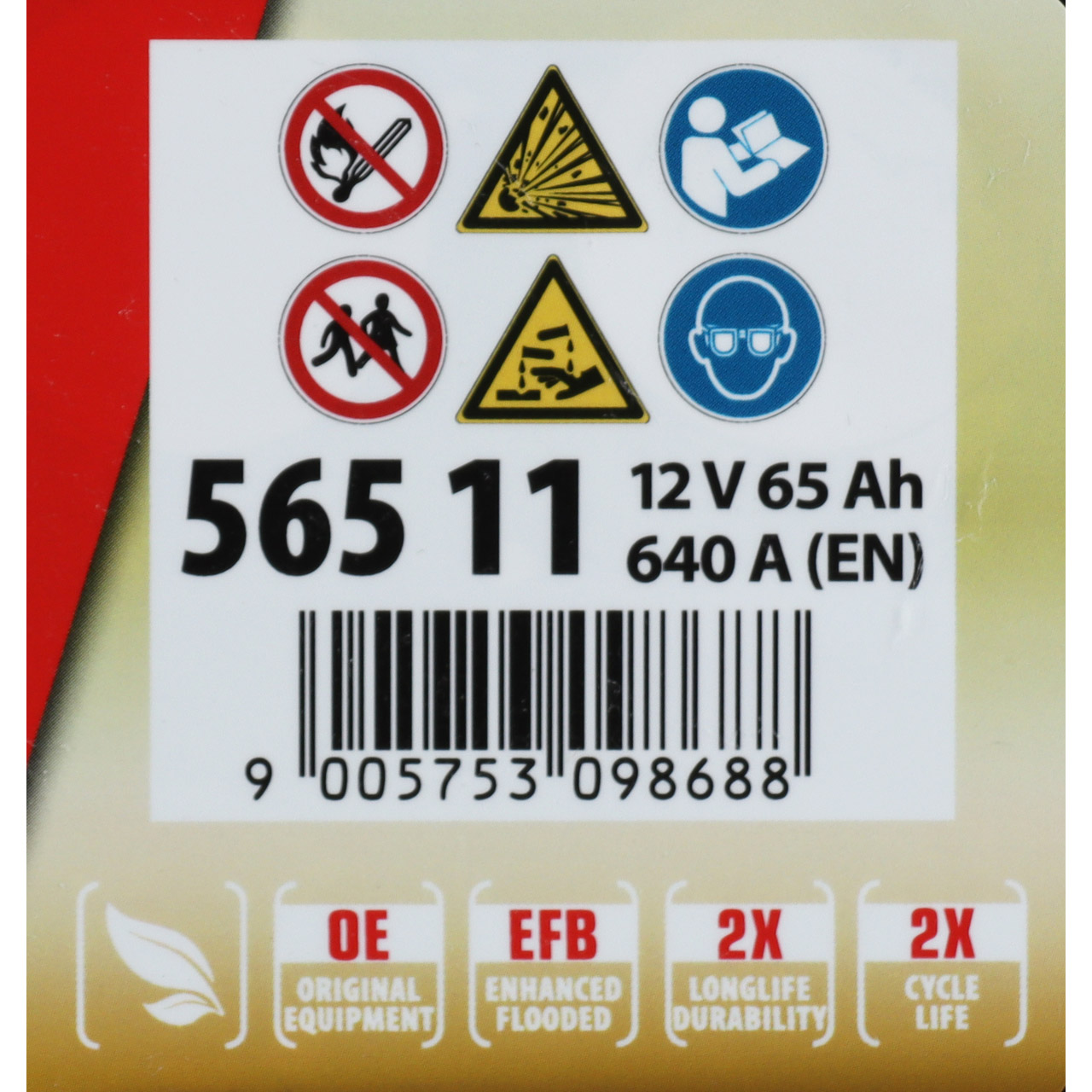 BANNER 56511 Running Bull EFB PROfessional Autobatterie Batterie 12V 65Ah 640A