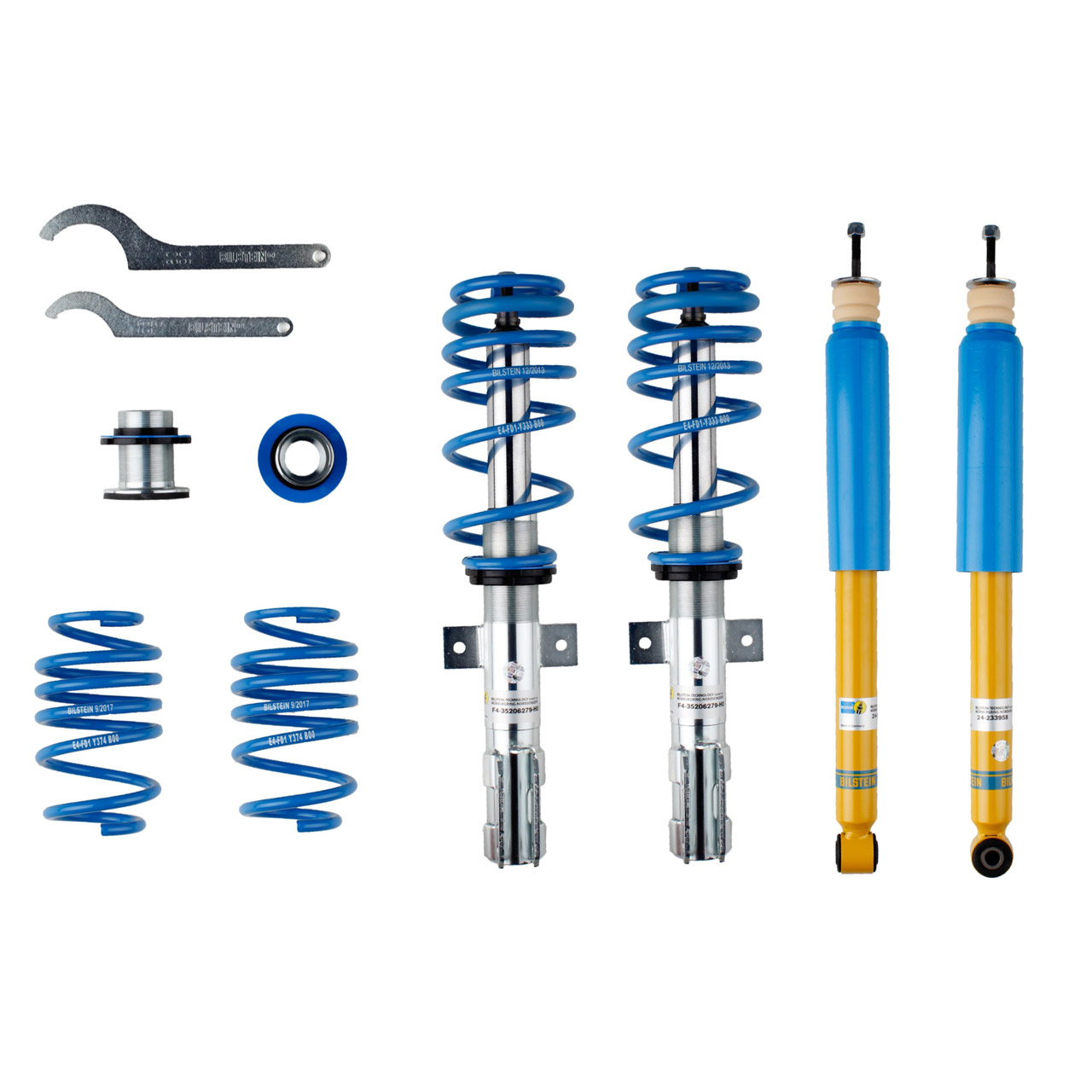 BILSTEIN 47-281387 B14 PSS Gewindefahrwerk Satz RENAULT Clio 4 vorne + hinten