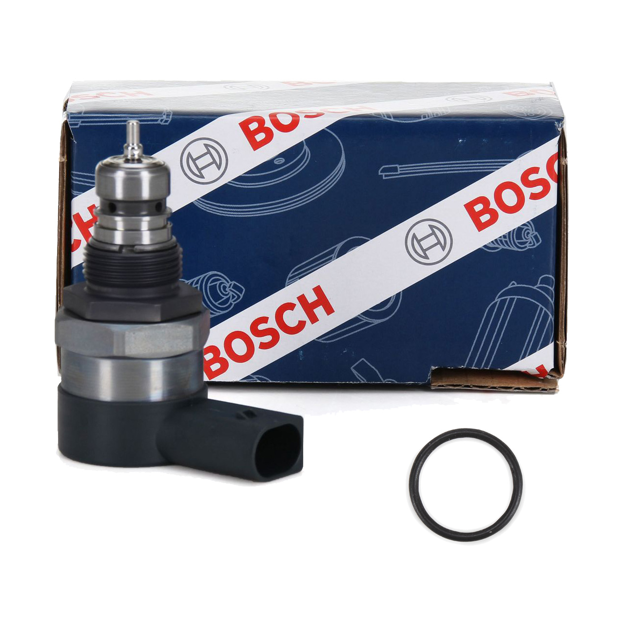 BOSCH Druckregelventil CommonRail + Dichtung VW Golf 6 Passat B6 Tiguan 5N T5 2.0 TDI