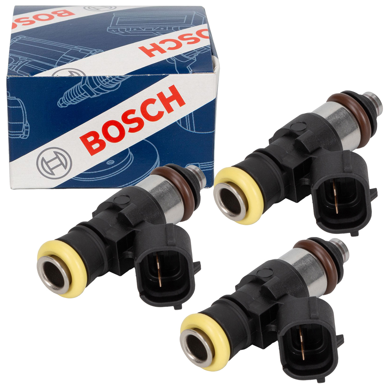 3x BOSCH 0280158862 CNG Einspritzventil VW Polo 6 Up Arona Ibiza 5 Mii Citigo Kamiq 1.0