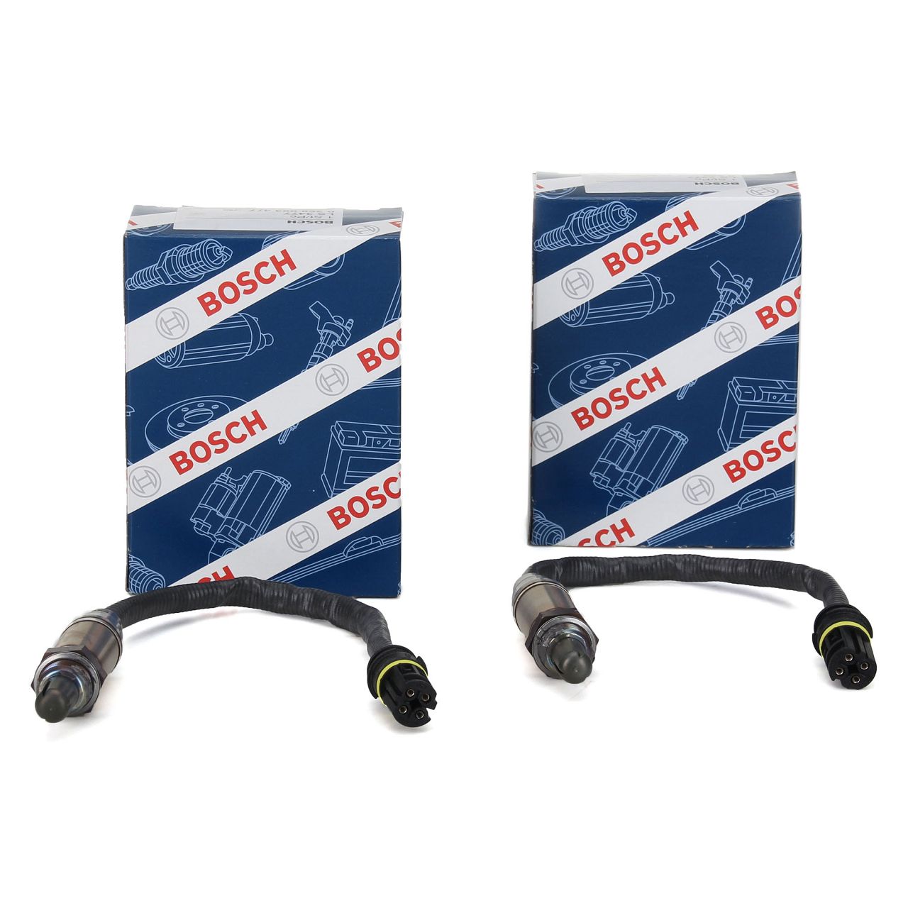 2x BOSCH VOR Kat Lambdasonde BMW E46 320-330i E39 E60 E61 E38 E65 M52 M54 M62 S62 M73