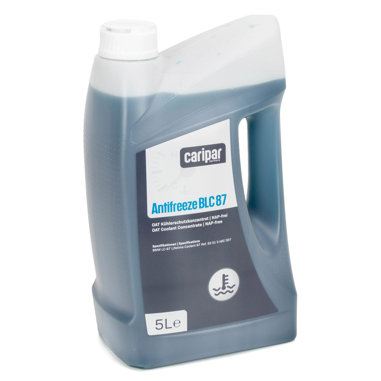 5L 5 Liter CARIPAR ANTIFREEZE BLC 87 Frostschutz Kühlerfrostschutz Konzentrat BLAU/GRÜN