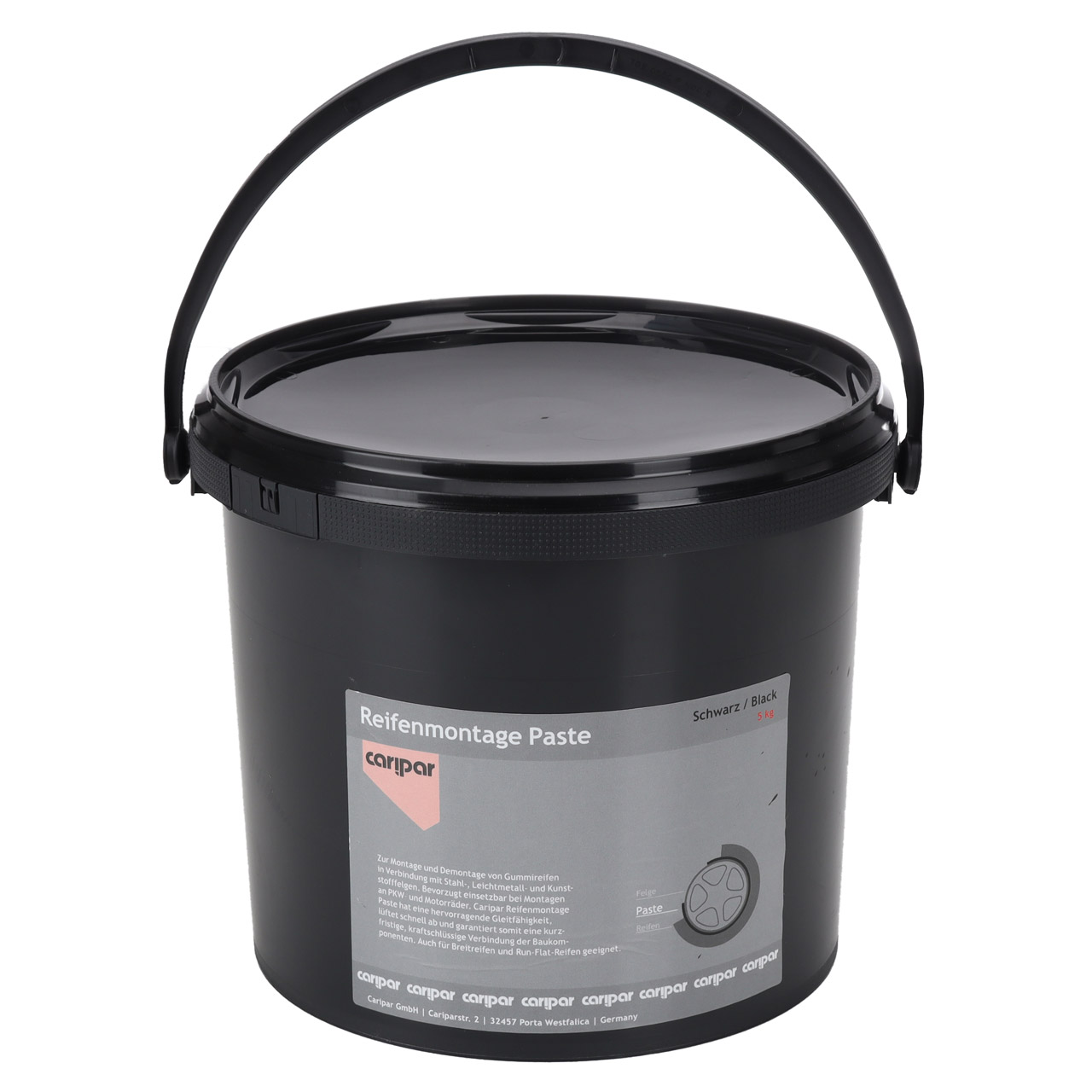 CARIPAR Reifenmontagepaste Reifenmontier Wax Paste Montagepaste SCHWARZ 5kg