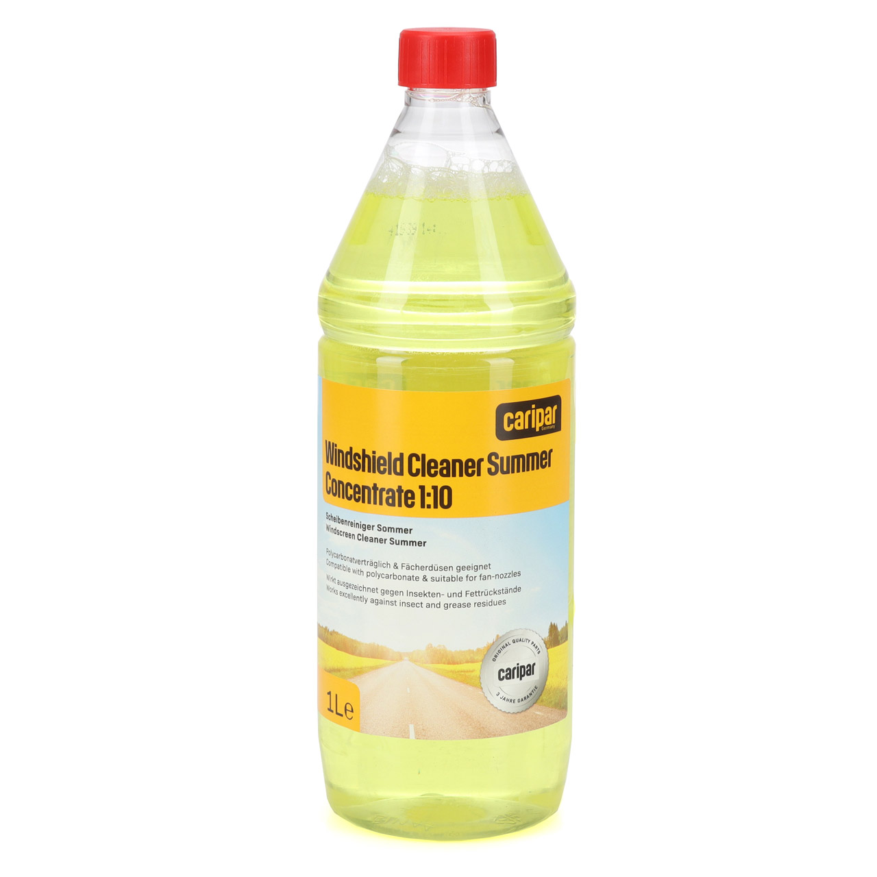 1L 1 Liter CARIPAR Scheibenreiniger Konzentrat Sommer 1:10 mit Citrusduft Insektenlöser