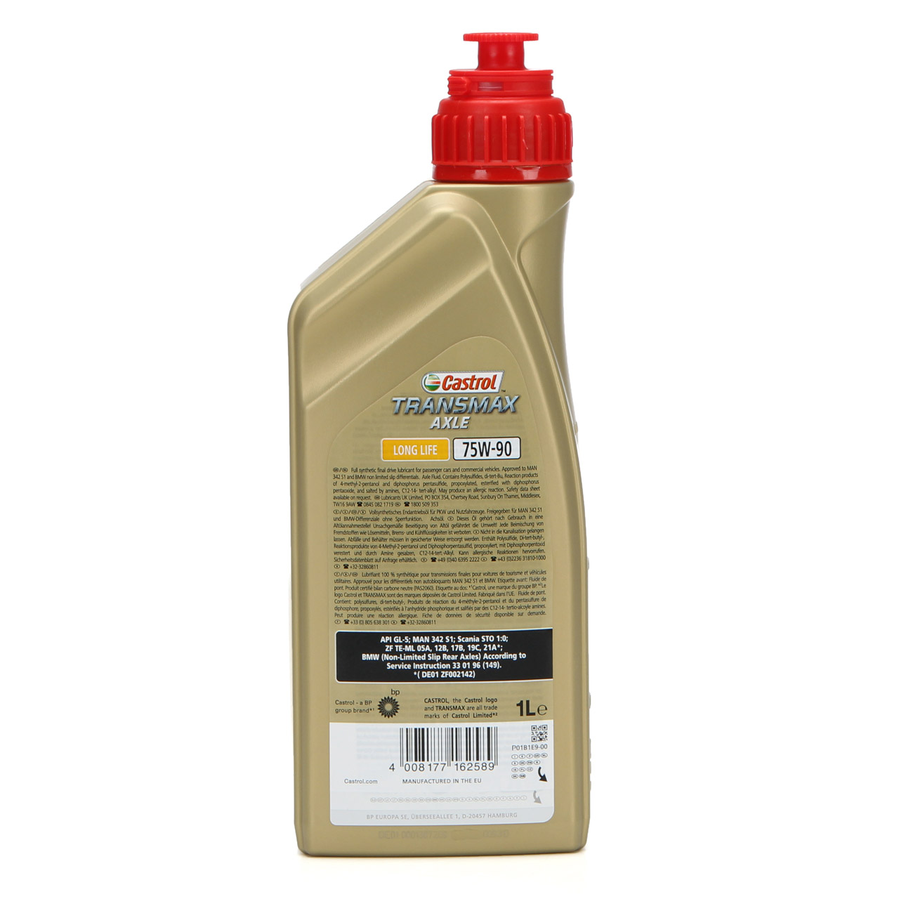 1L 1 Liter CASTROL Achsgetriebeöl TRANSMAX AXLE LONG LIFE 75W-90 API GL-5