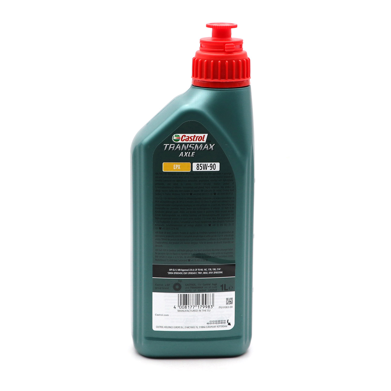 1L 1 Liter CASTROL TRANSMAX AXLE EPX 85W-90 Schaltgetriebeöl API GL-5 MB 235.0