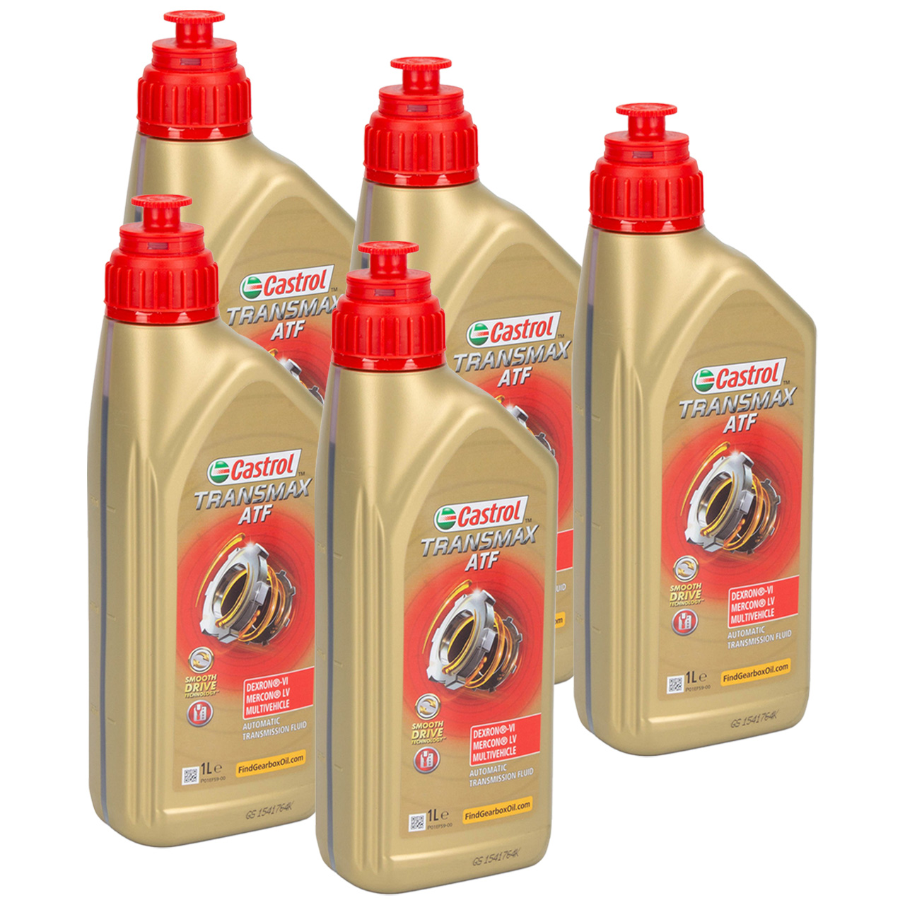 5L 5 Liter CASTROL TRANSMAX ATF DEXRON VI MERCON LV MULTIVEHICLE Automatikgetriebeöl