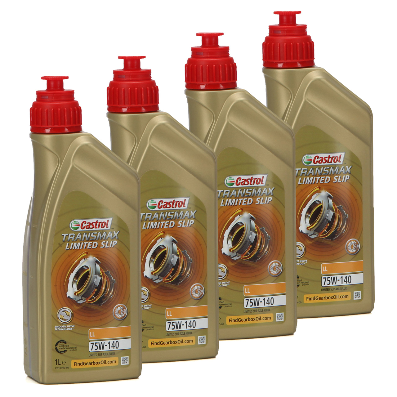 4L 4 Liter CASTROL TRANSMAX LIMITED SLIP LL 75W-140 Achsgetriebeöl API GL-5 MB 235.61