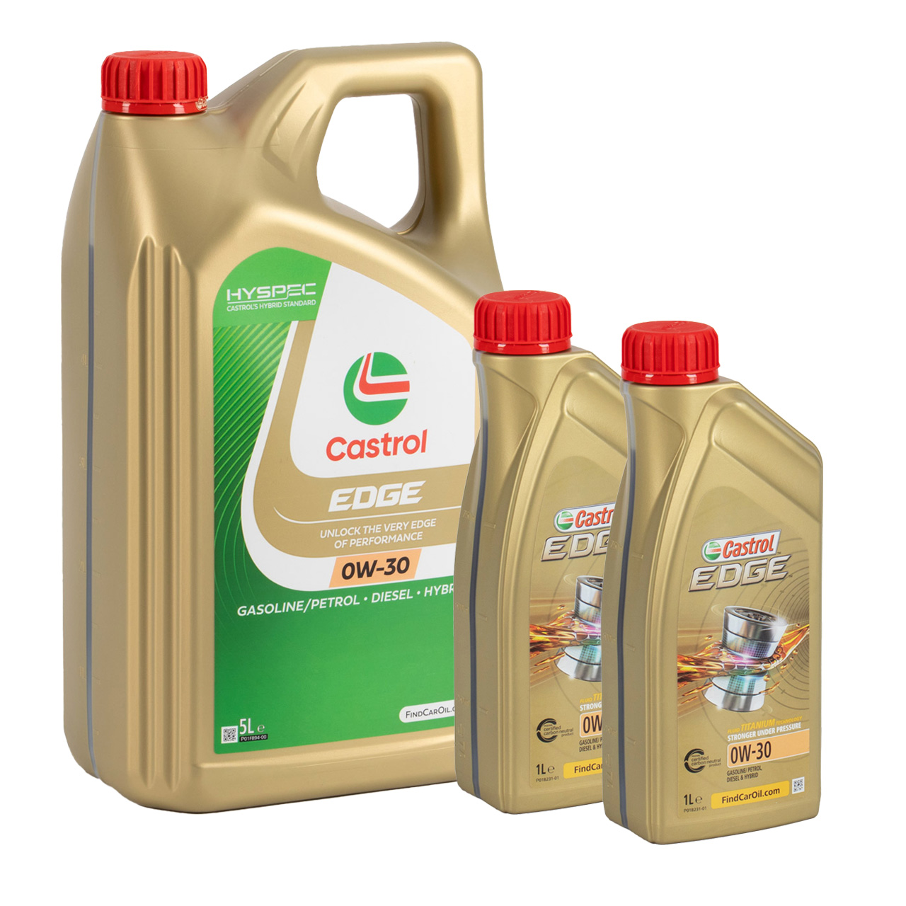 7L 7 Liter CASTROL EDGE 0W-30 Motoröl BMW LL04 LL19FE MB 229.31/51 Renault RN0700/0710