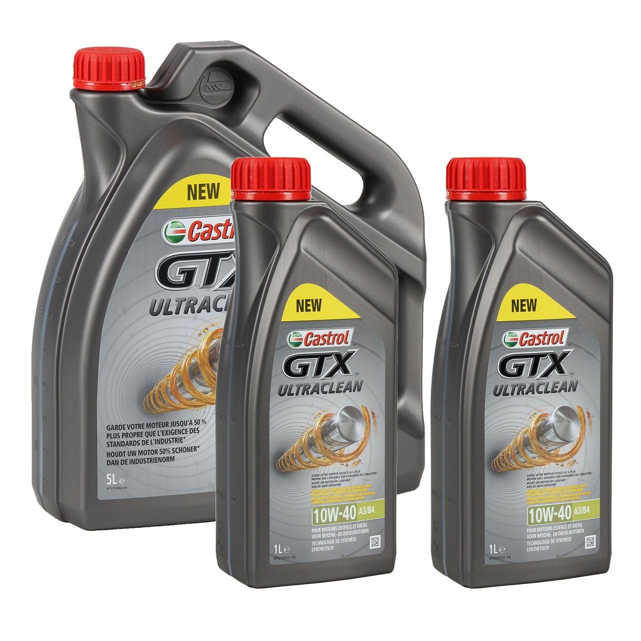 7L 7 Liter CASTROL GTX 10W-40 A3/B4 Motoröl Öl MB 226.5/229.3 RN0700/0710 VW 501.00/505.00