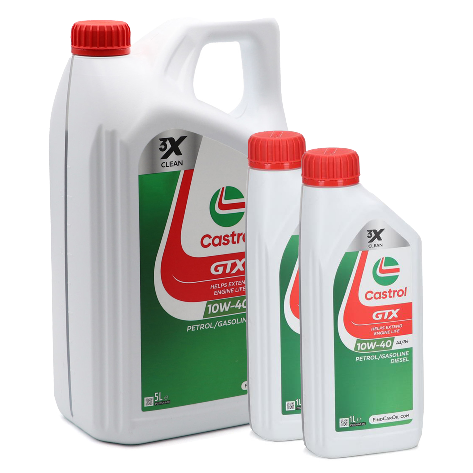 7L 7 Liter CASTROL GTX 10W-40 A3/B4 Motoröl Öl MB 226.5/229.3 RN0700/0710 VW 501.00/505.00