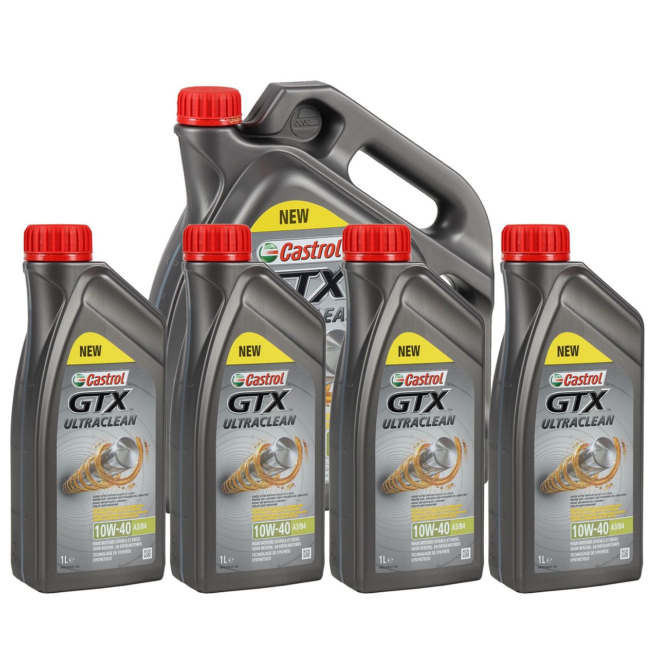 9L 9 Liter CASTROL GTX 10W-40 A3/B4 Motoröl Öl MB 226.5/229.3 RN0700/0710 VW 501.00/505.00