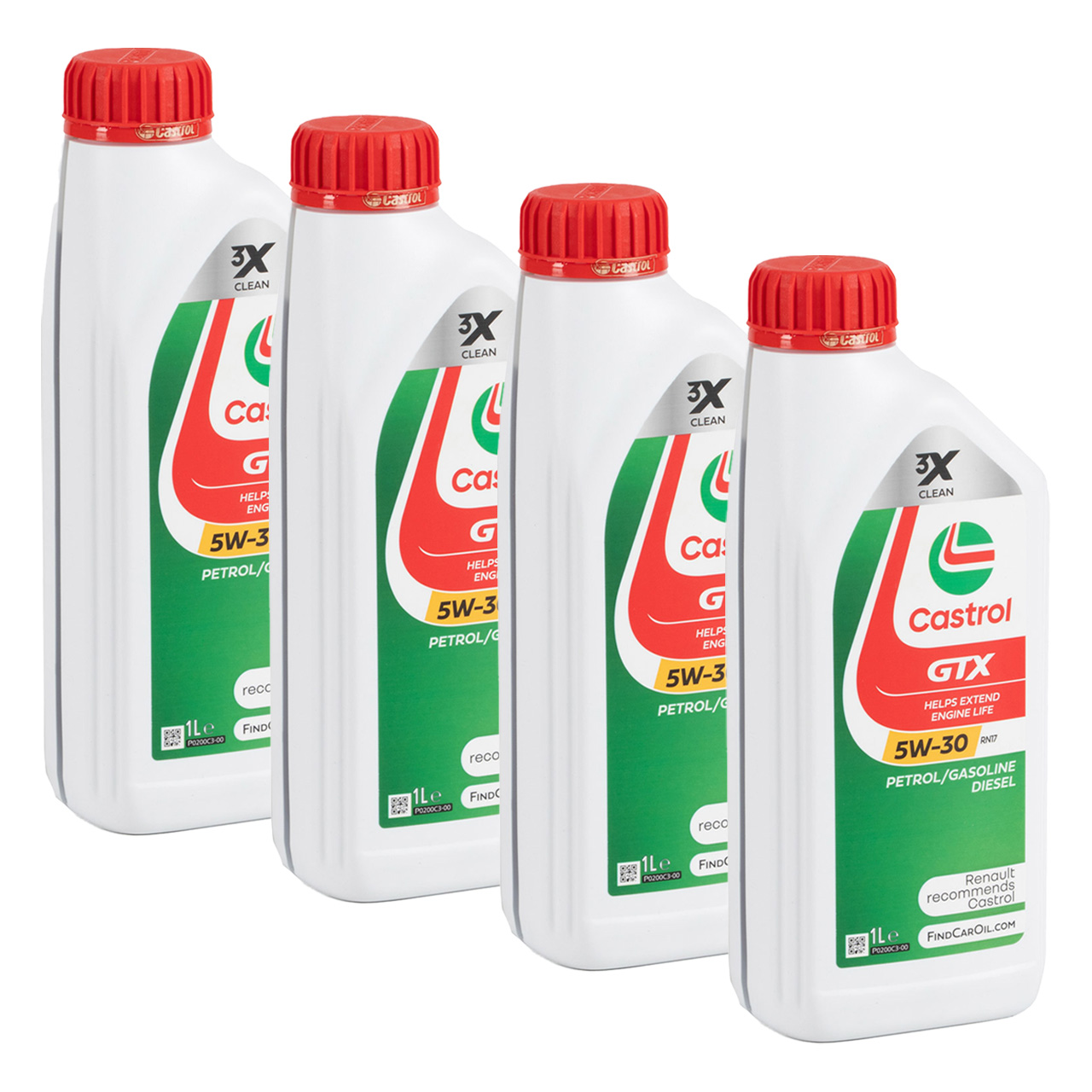 4L 4 Liter CASTROL GTX 5W-30 RN17 Motoröl Öl ACEA C3 Renault RN17 MB 226.52