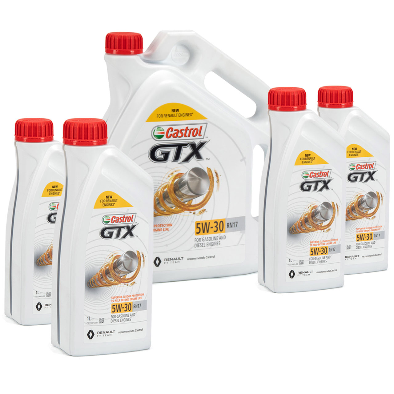 9L 9 Liter CASTROL GTX 5W-30 RN17 Motoröl Öl ACEA C3 Renault RN17 MB 226.52