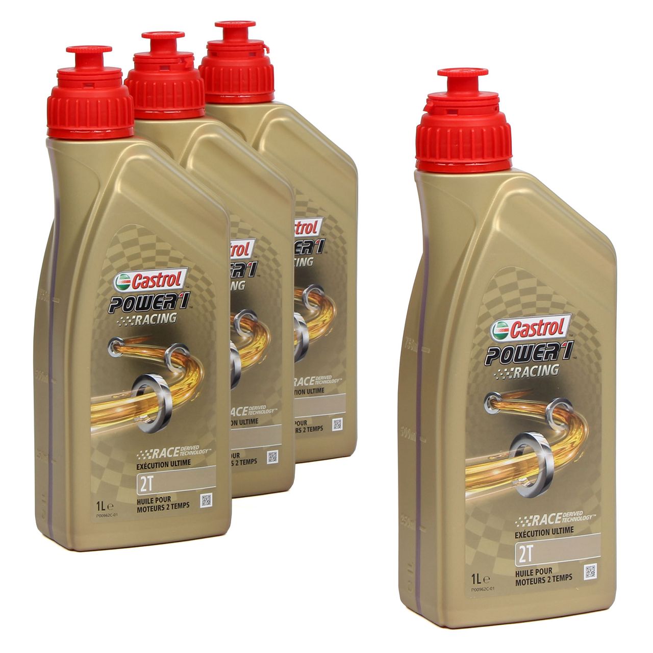 CASTROL POWER 1 RACING Motoröl Öl 2T 2-TAKT API TC+ ISO-L-EGD JASO FD - 4L