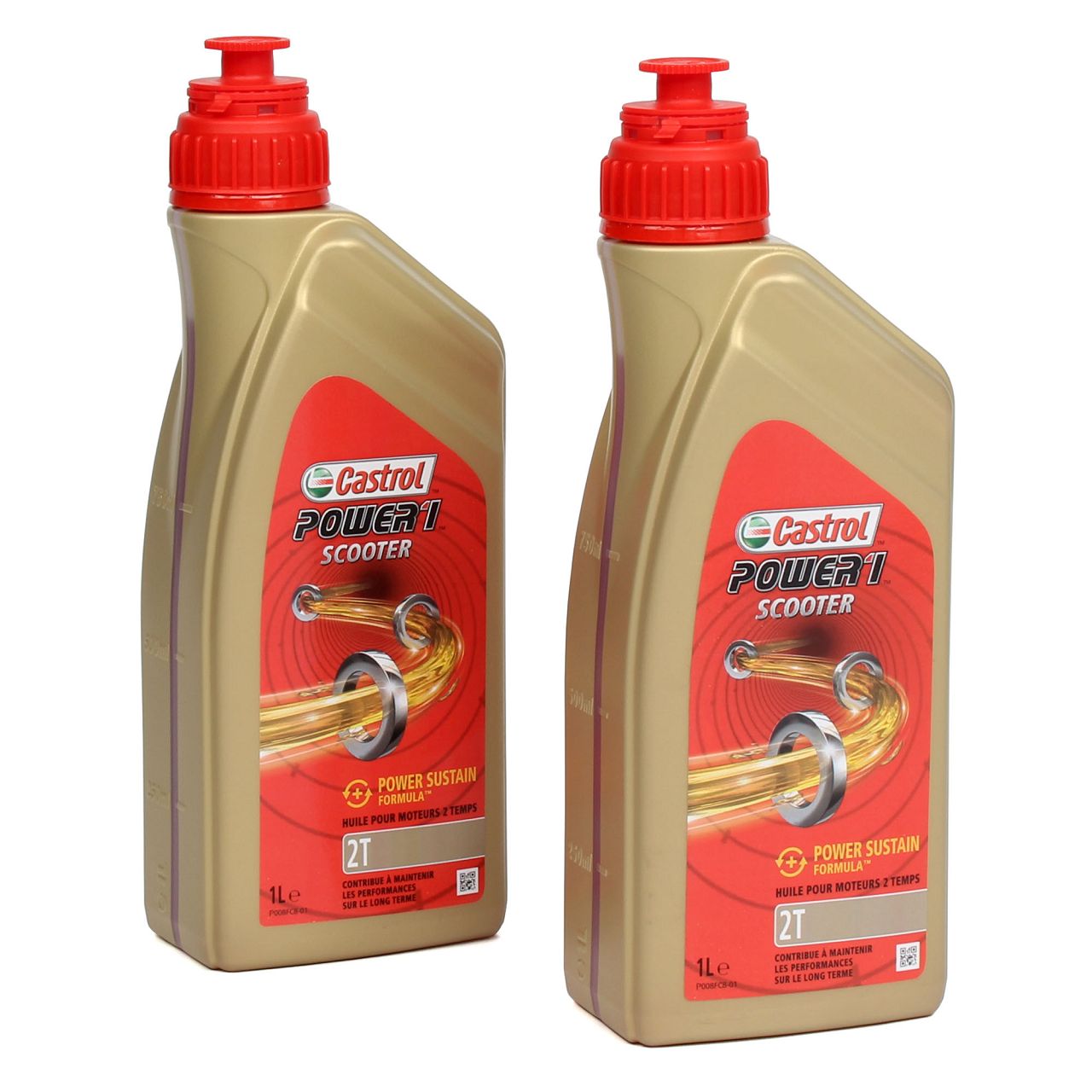 CASTROL POWER 1 SCOOTER Motoröl Öl 2T 2-TAKT API TC+ ISO-L-EGD JASO FD - 2L