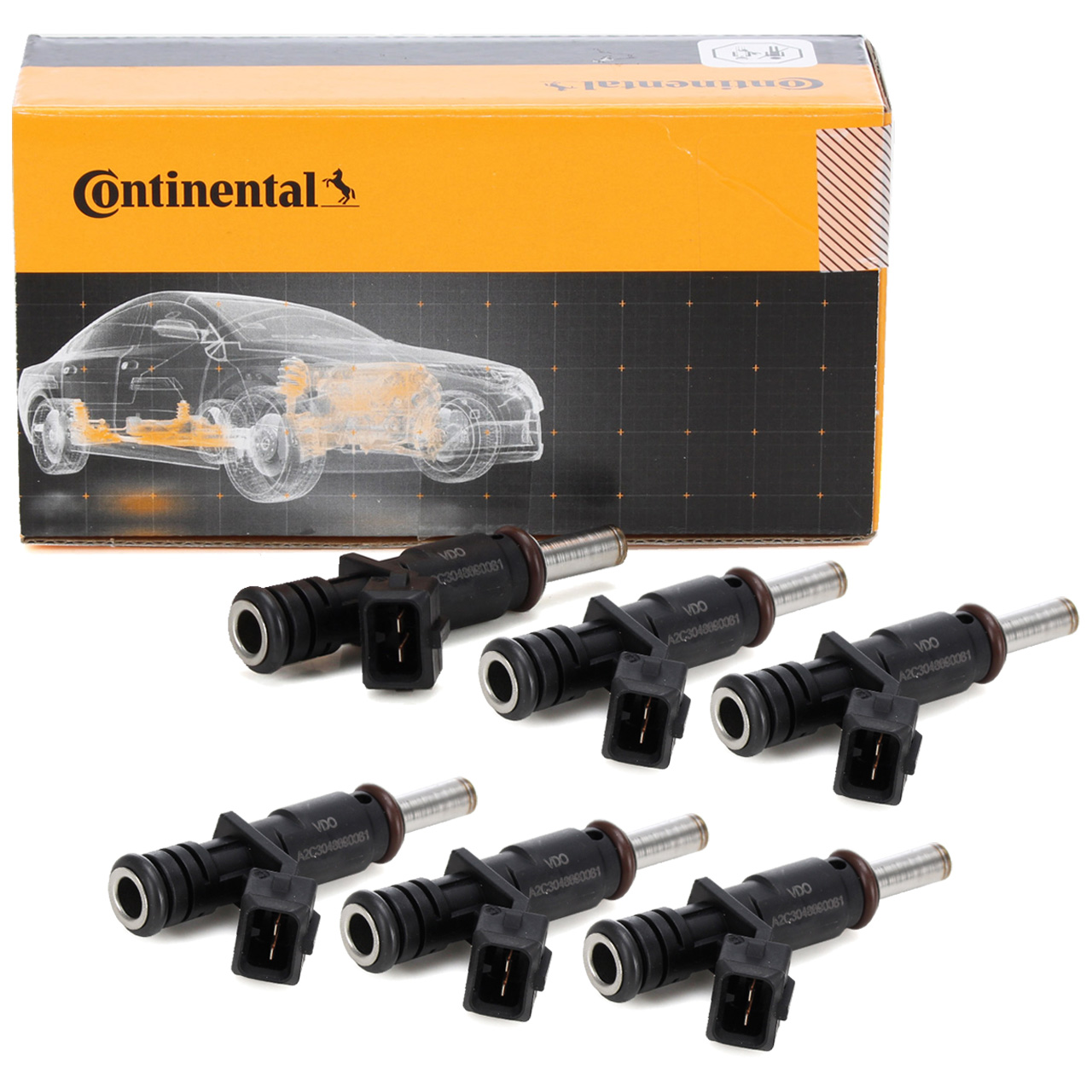 6x CONTINENTAL Einspritzventil BMW E81-88 E90-93 E60 E61 E63 E64 F01-04 X1 X3 X5 Z4 N52