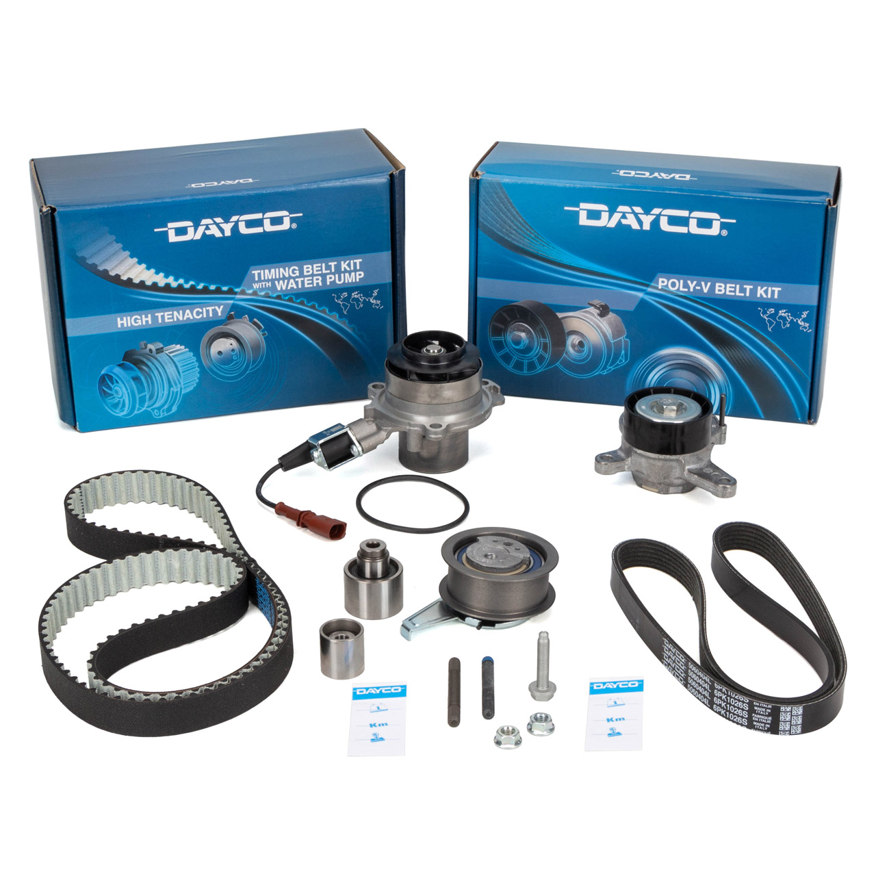 DAYCO Zahnriemensatz + Wasserpumpe + Keilrippenriemen VW Golf 7 Passat B8 1.6/2.0 TDI