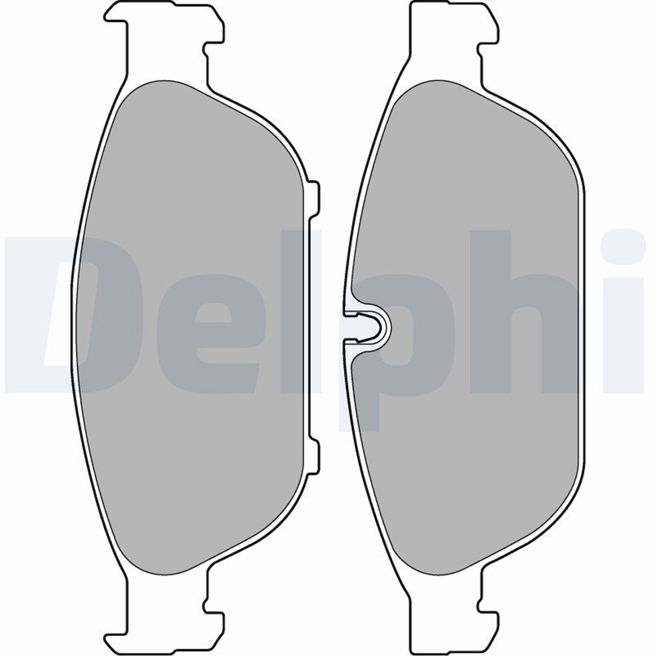 DELPHI LP2301 Bremsbeläge + Warnkontaktsensor AUDI A7 (4G) 1LL/1LF/1ZK A8 (4H) 1LL vorne