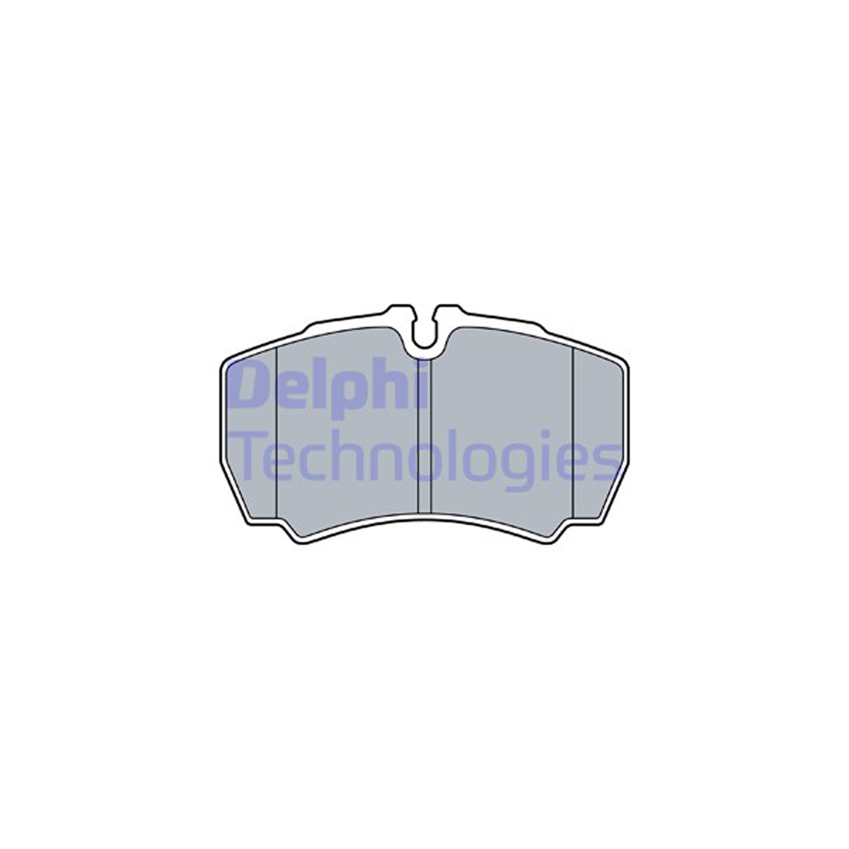 DELPHI LP3573 Bremsbeläge + Warnkontaktsensor IVECO Daily 3 4 5 6 hinten