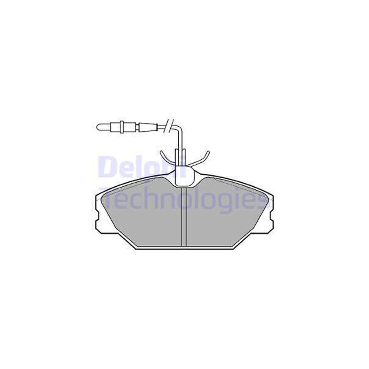 DELPHI Bremsscheiben + Bremsbeläge + Sensor RENAULT Laguna 1 Megane 1 Scenic 1 vorne