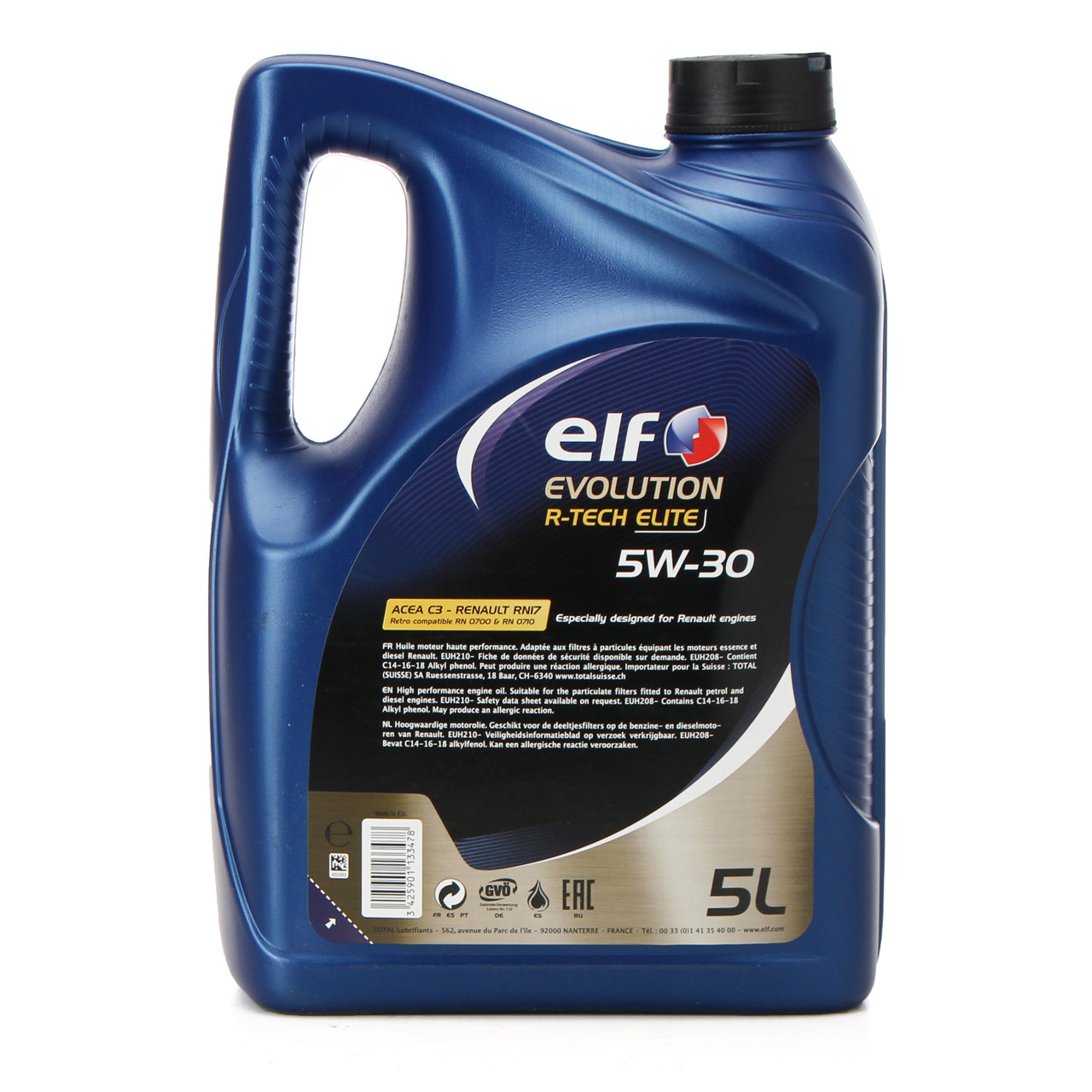 5L 5 Liter elf Evolution R-TECH ELITE 5W-30 5W30 Motoröl Öl C3 Renault RN17