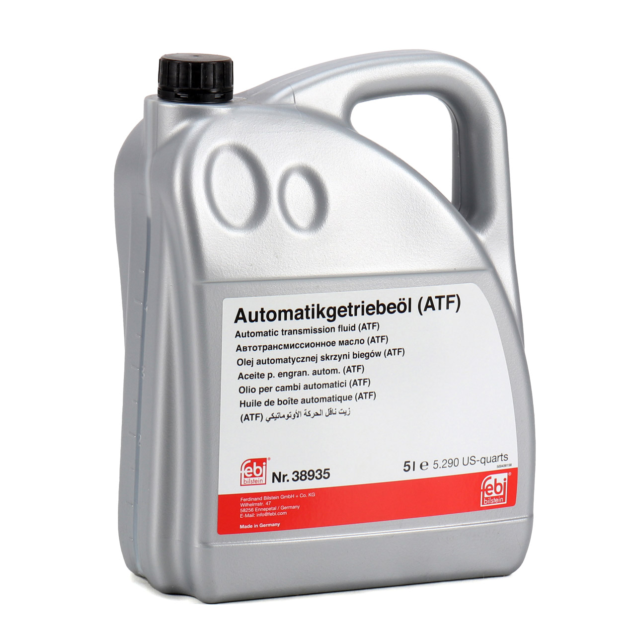 5L 5 Liter FEBI 38935 ATF Automatikgetriebeöl für VW BMW HYUNDAI JAGUAR PORSCHE