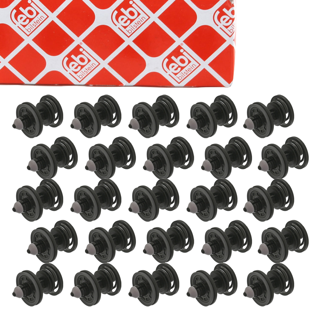 25x FEBI 100441 Clip Befestigungsclips VW Golf 6 7 Passat Polo Tiguan T5 T6 7L6868243