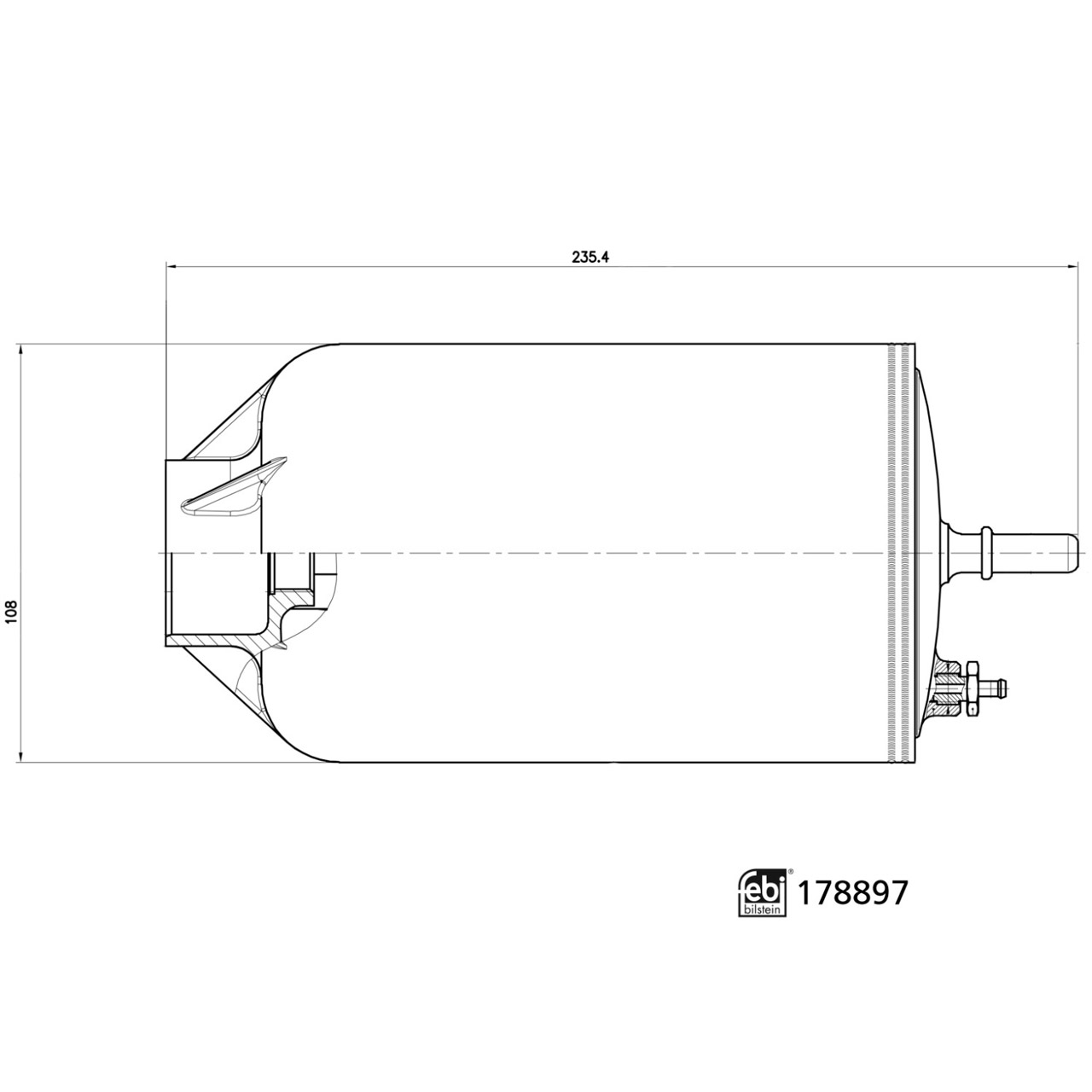 FEBI 178897 Kraftstofffilter Dieselfilter VW Crafter SY SX SZ 2.0 TDI 2N0127401AC