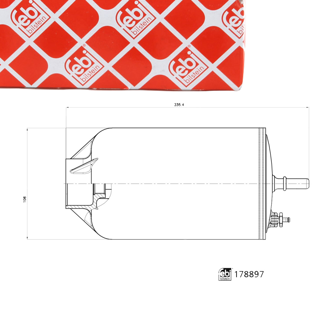 FEBI 178897 Kraftstofffilter Dieselfilter VW Crafter SY SX SZ 2.0 TDI 2N0127401AC