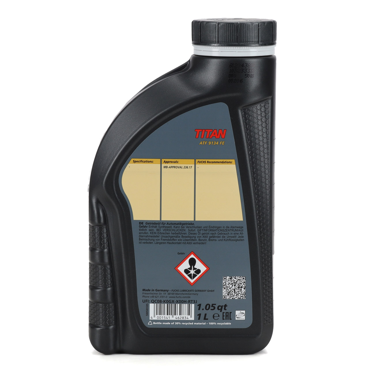 1L 1 Liter FUCHS TITAN ATF 9134 FE Automatikgetriebeöl für MERCEDES MB 236.17