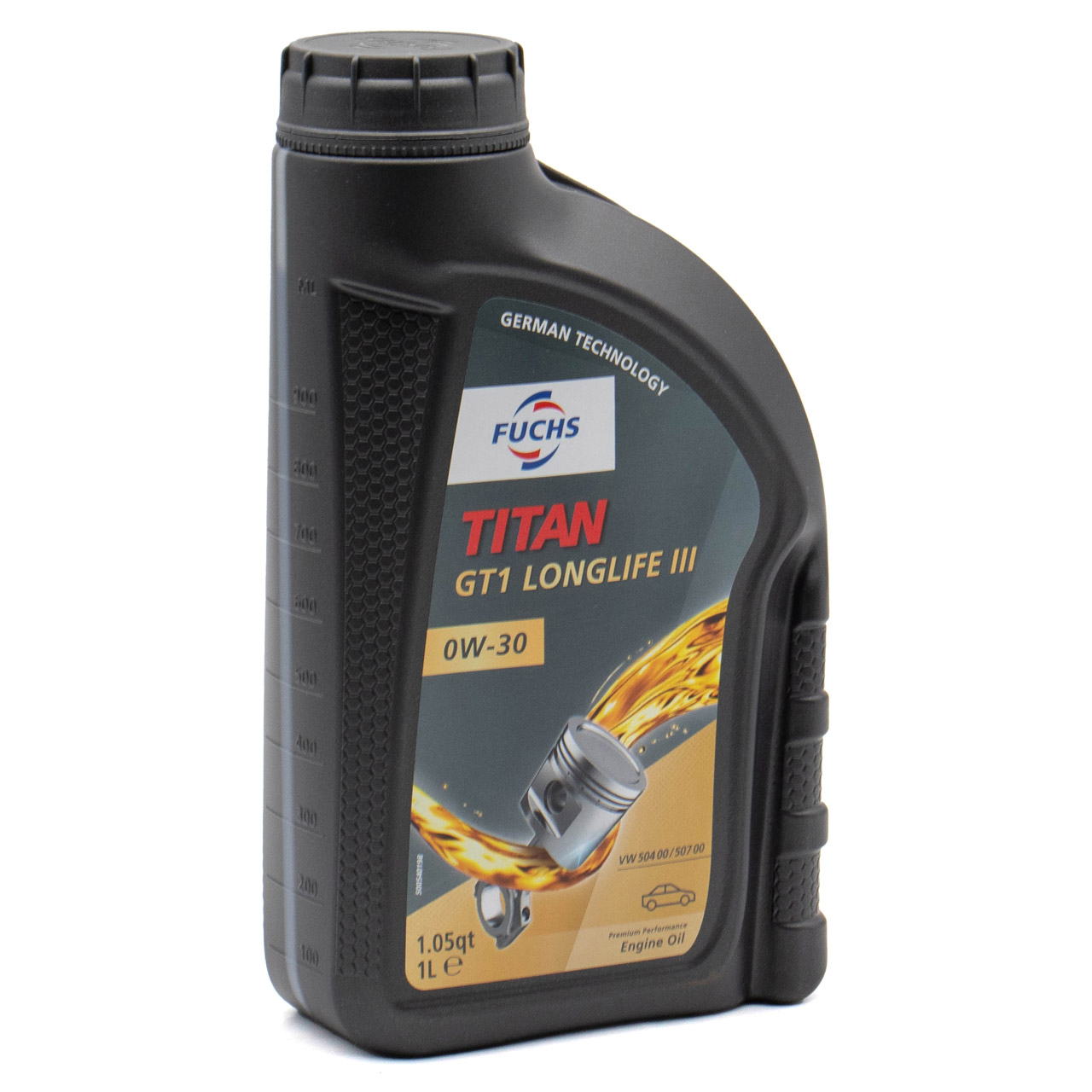 1L 1 Liter FUCHS Motoröl Öl TITAN GT1 LONGLIFE III 0W-30 0W30 VW 504.00/507.00