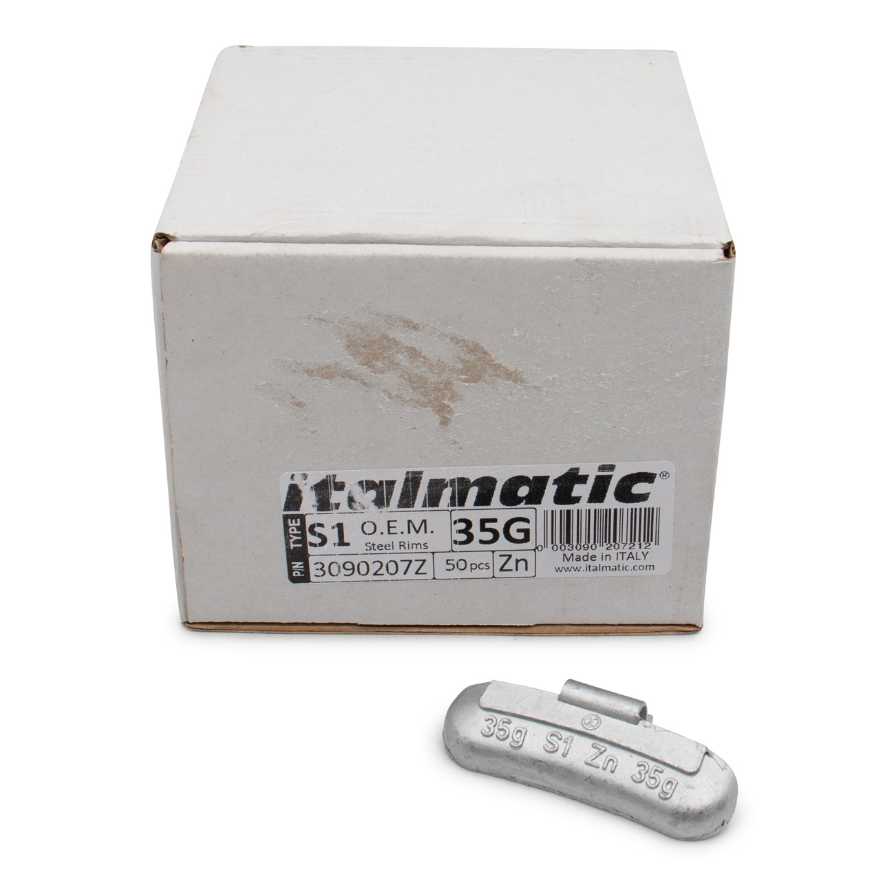 GEMATIC 10008 Auswuchtgewicht Schlaggewicht für Stahlfelge ZINK-SILBER 50 Stück x 35g