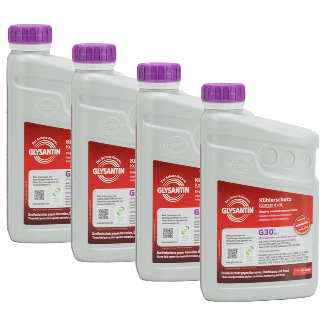 4L 4 Liter BASF GLYSANTIN Frostschutz Kühlerfrostschutz Konzentrat G30 Eco PINK