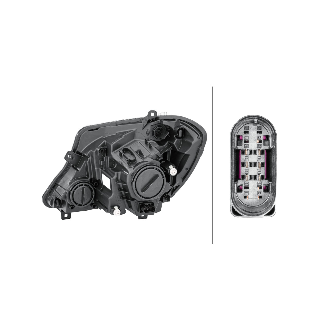 HELLA HALOGEN Scheinwerfer MERCEDES-BENZ Sprinter B906 ab 09.2013 rechts 9068202461