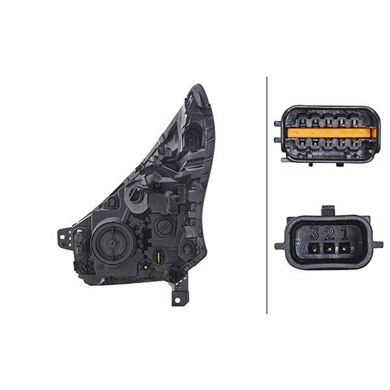 HELLA 1EE011410-421 H4 Frontscheinwerfer Scheinwerfer RENAULT Trafic 3 bis 06.2019 rechts