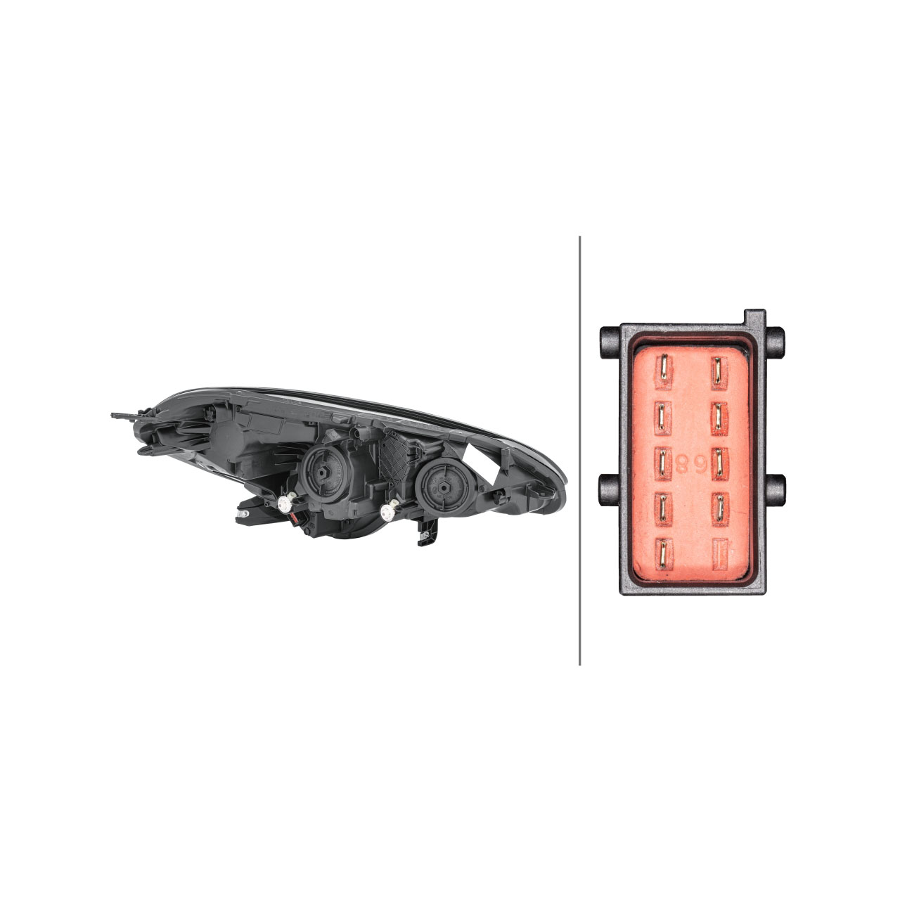 HELLA 1EF011830-051 HALOGEN Scheinwerfer OPEL Corsa E links 1216873 / 13381343