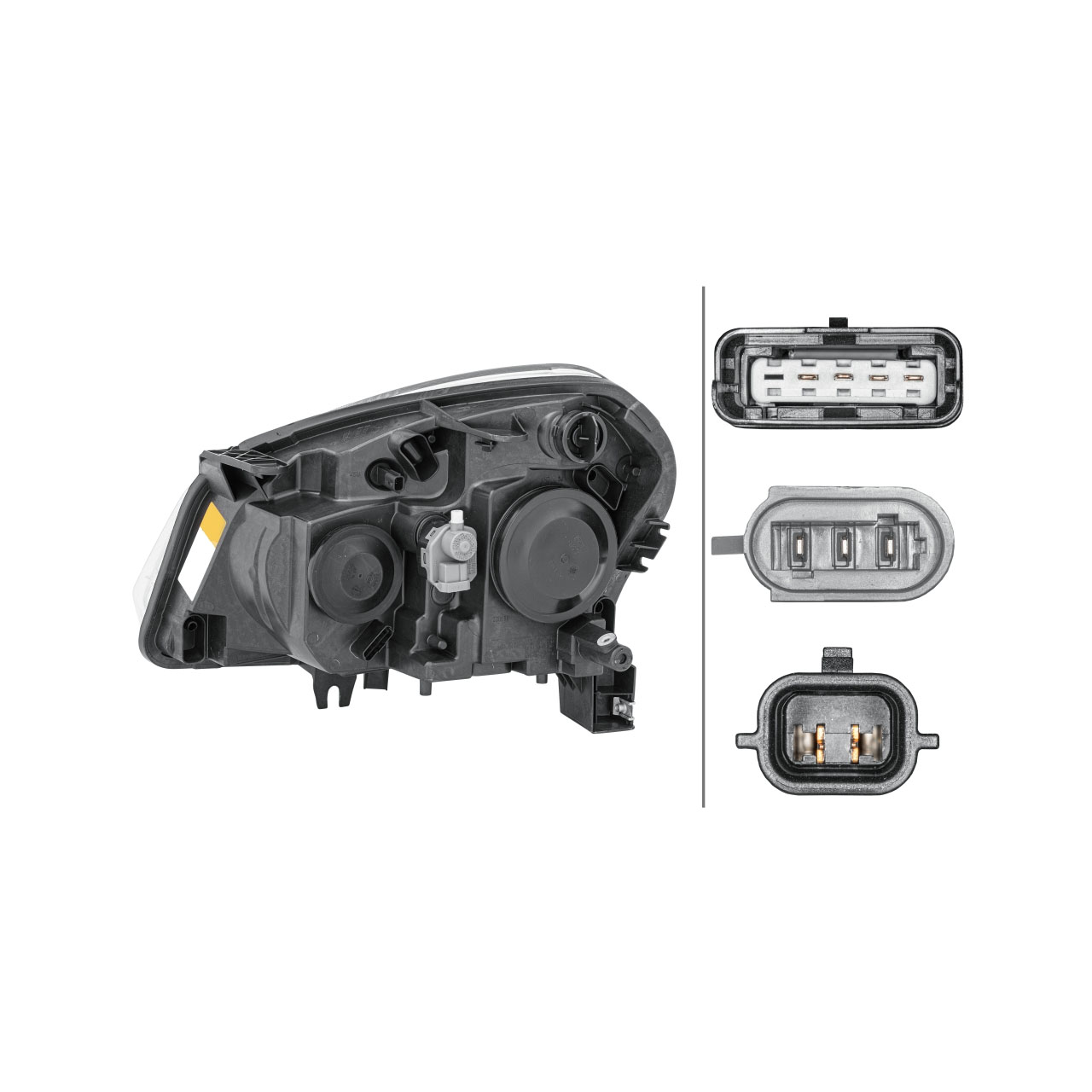 HELLA 1EF238042-021 HALOGEN Scheinwerfer NISSAN Qashqai 1 (J10) bis 01.2010 rechts