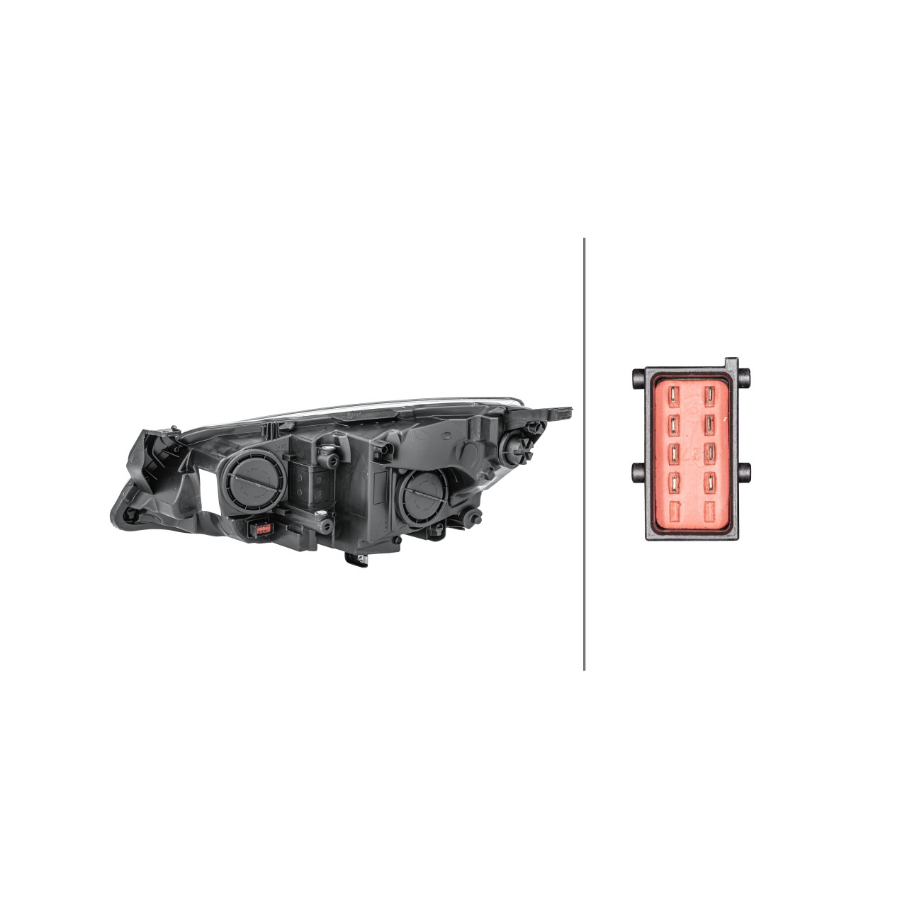 HELLA 1EG010011-321 HALOGEN Scheinwerfer OPEL Astra J bis 07.2012 rechts 1216182 13253647