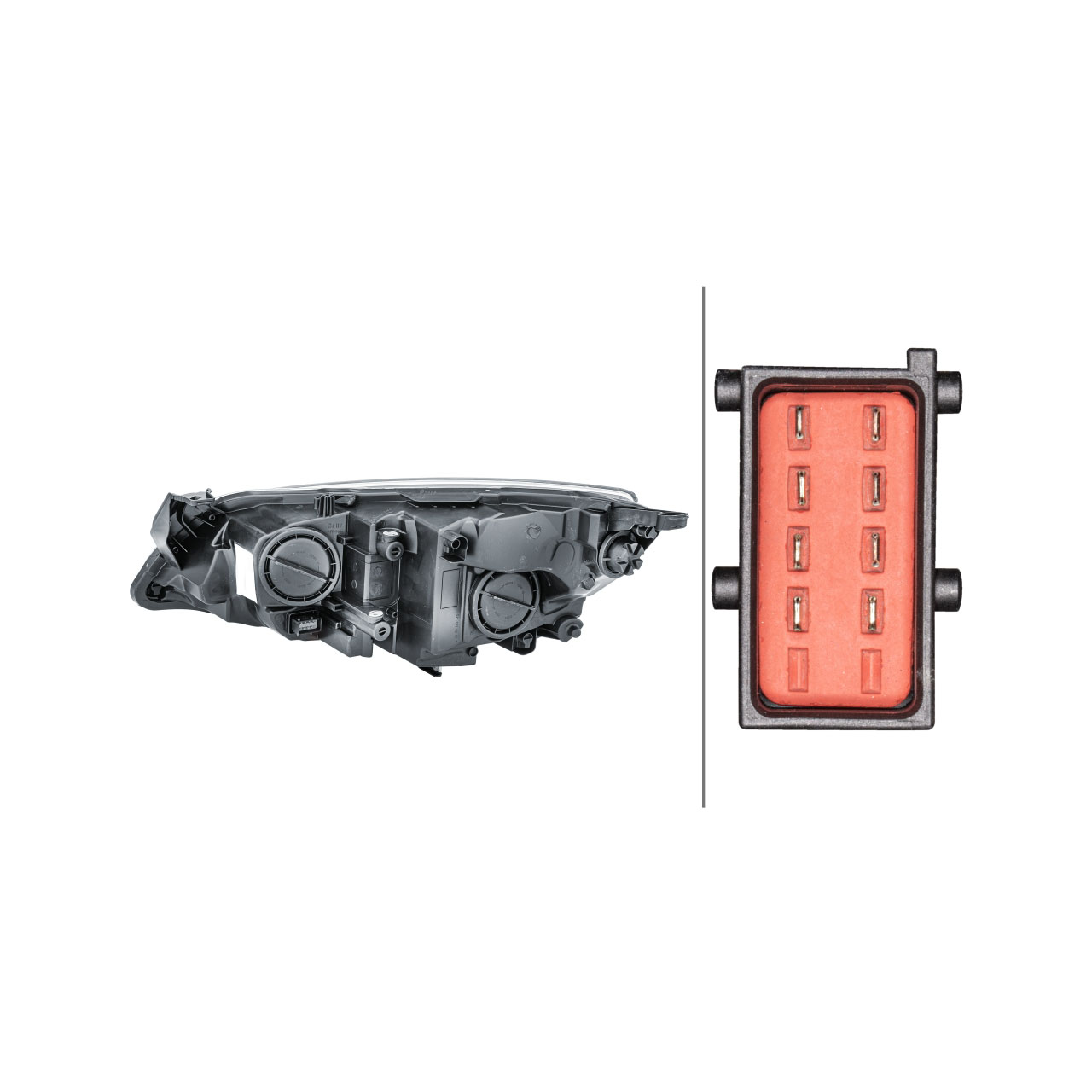 HELLA 1EG010011-381 HALOGEN Scheinwerfer OPEL Astra J bis 07.2012 rechts 1216220 13297723