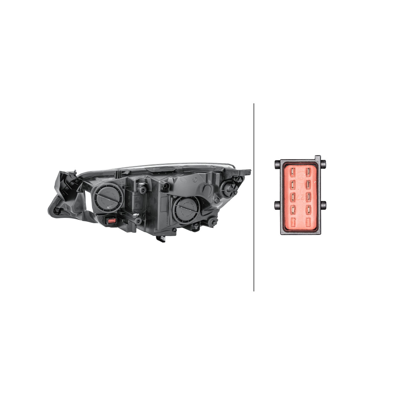 HELLA 1EG010011-621 HALOGEN Scheinwerfer OPEL Astra J ab 08.2012 rechts 1216725 / 13371596