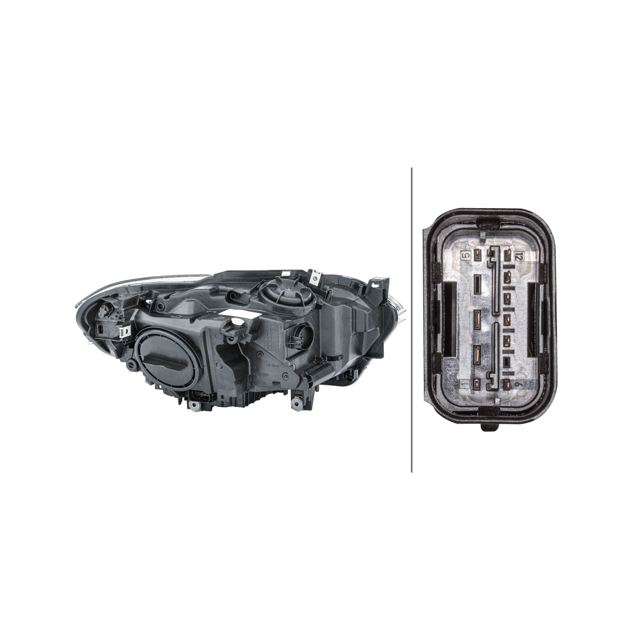 HELLA 1EG010741-071 HALOGEN Scheinwerfer BMW 1er F20 F21 bis 03.2015 links 63117229671