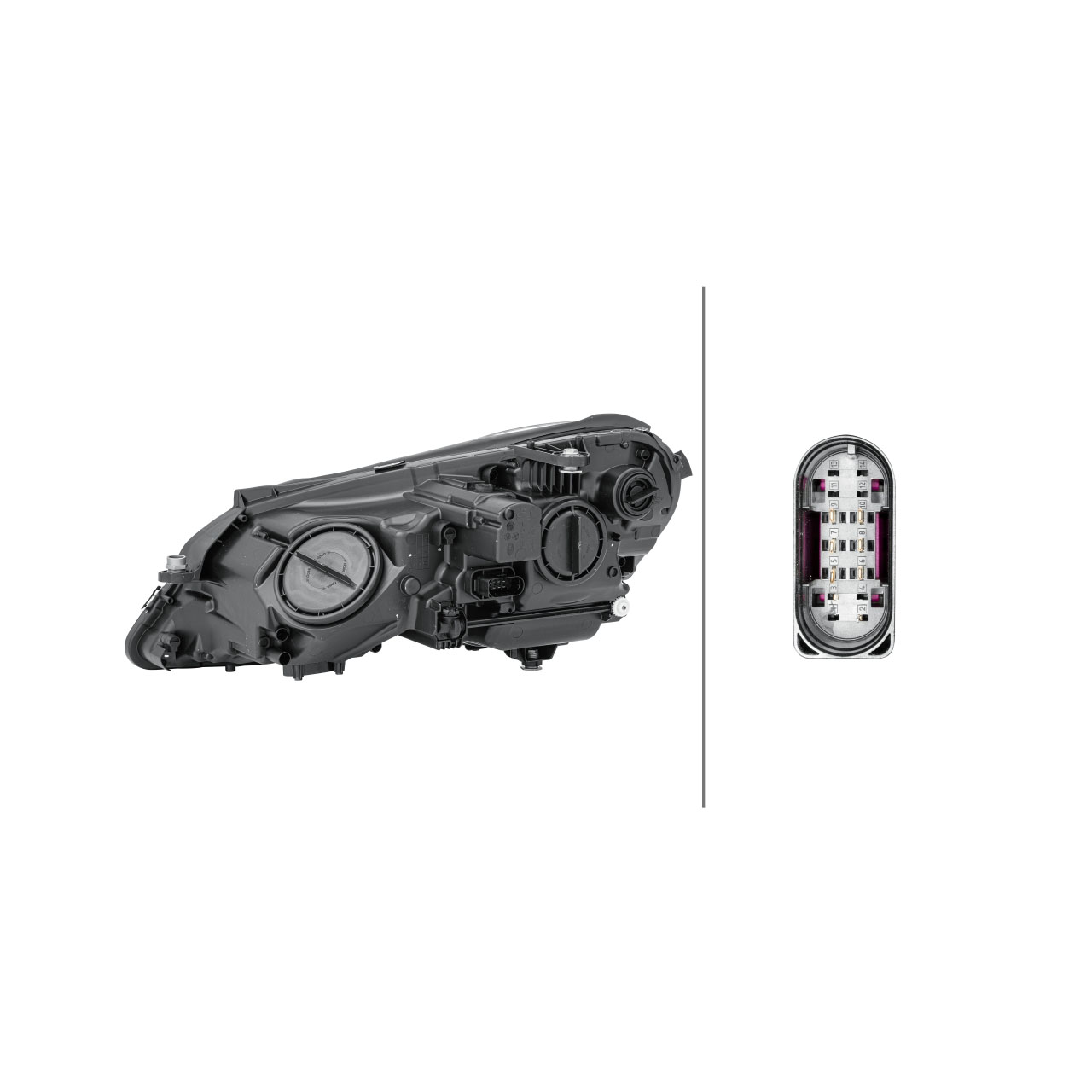 HELLA 1EL010800-021 HALOGEN Scheinwerfer MERCEDES E-Klasse W212 S212 bis 02.2013 rechts