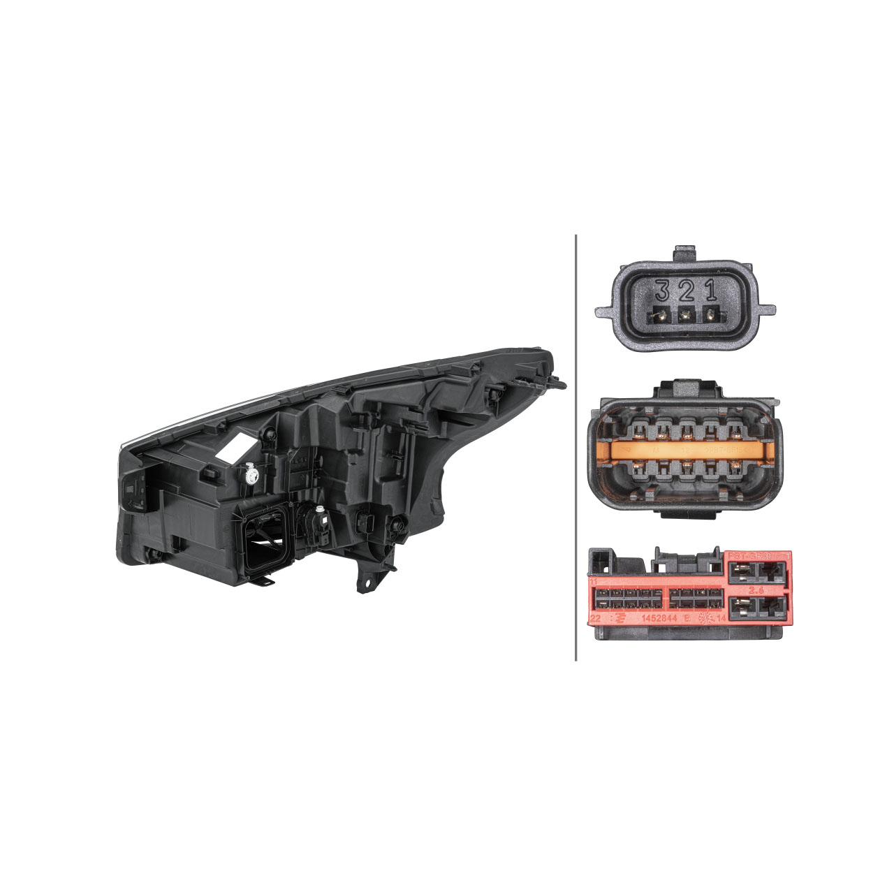 HELLA 1EX014031101 LED Scheinwerfer Frontscheinwerfer RENAULT Trafic 3 ab 07.2019 rechts