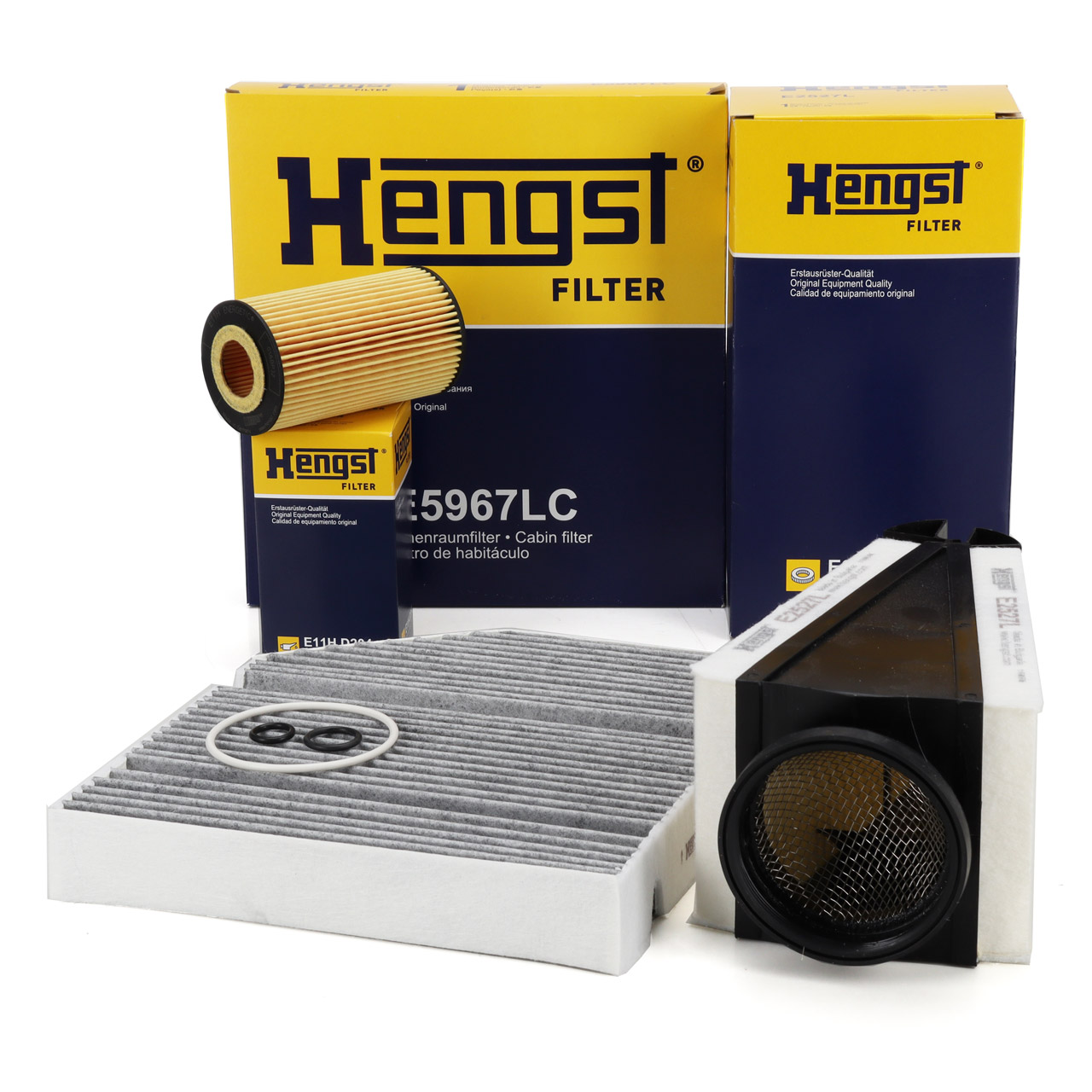 HENGST Filter-Set 3-tlg MERCEDES C-Klasse W205 S205 C/A205 GLC C/X253 200-300d OM651